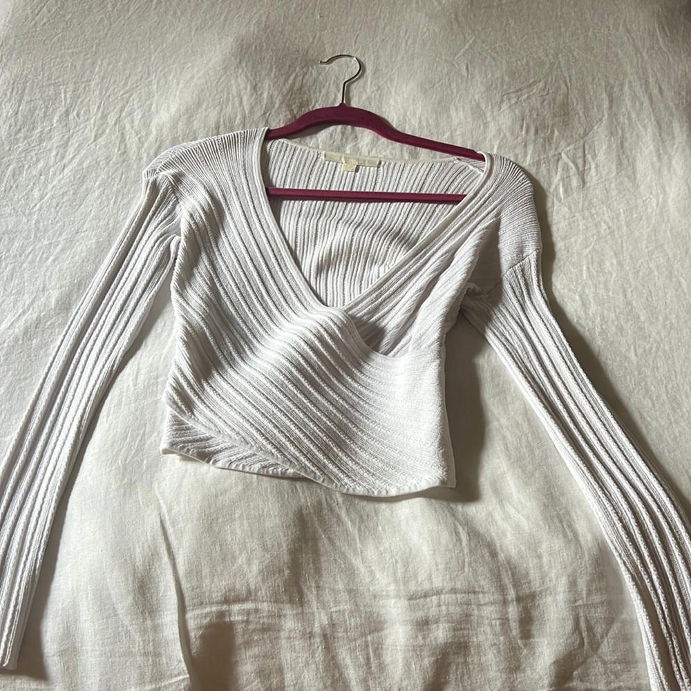 Jonathan Simkhai white long sleeve top size S
